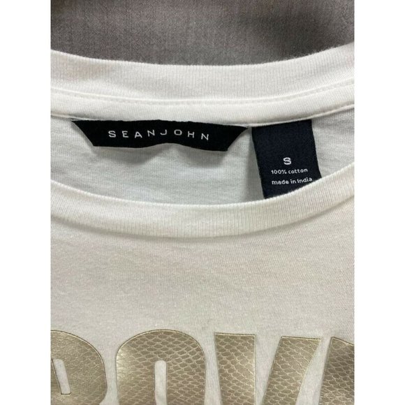 Sean John Prove Them Wrong Shirt Adult Small White Logo Short Sleeve Tee Mens. - Picture 5 of 10